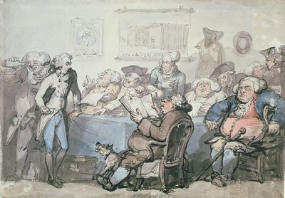 A Meeting of Creditors by Thomas Rowlandson